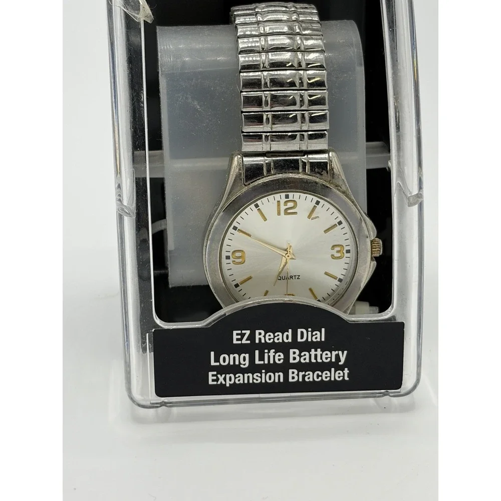K-Mart Vintage Stainless Steel Quartz Movement Watch Wristwatch AS-IS